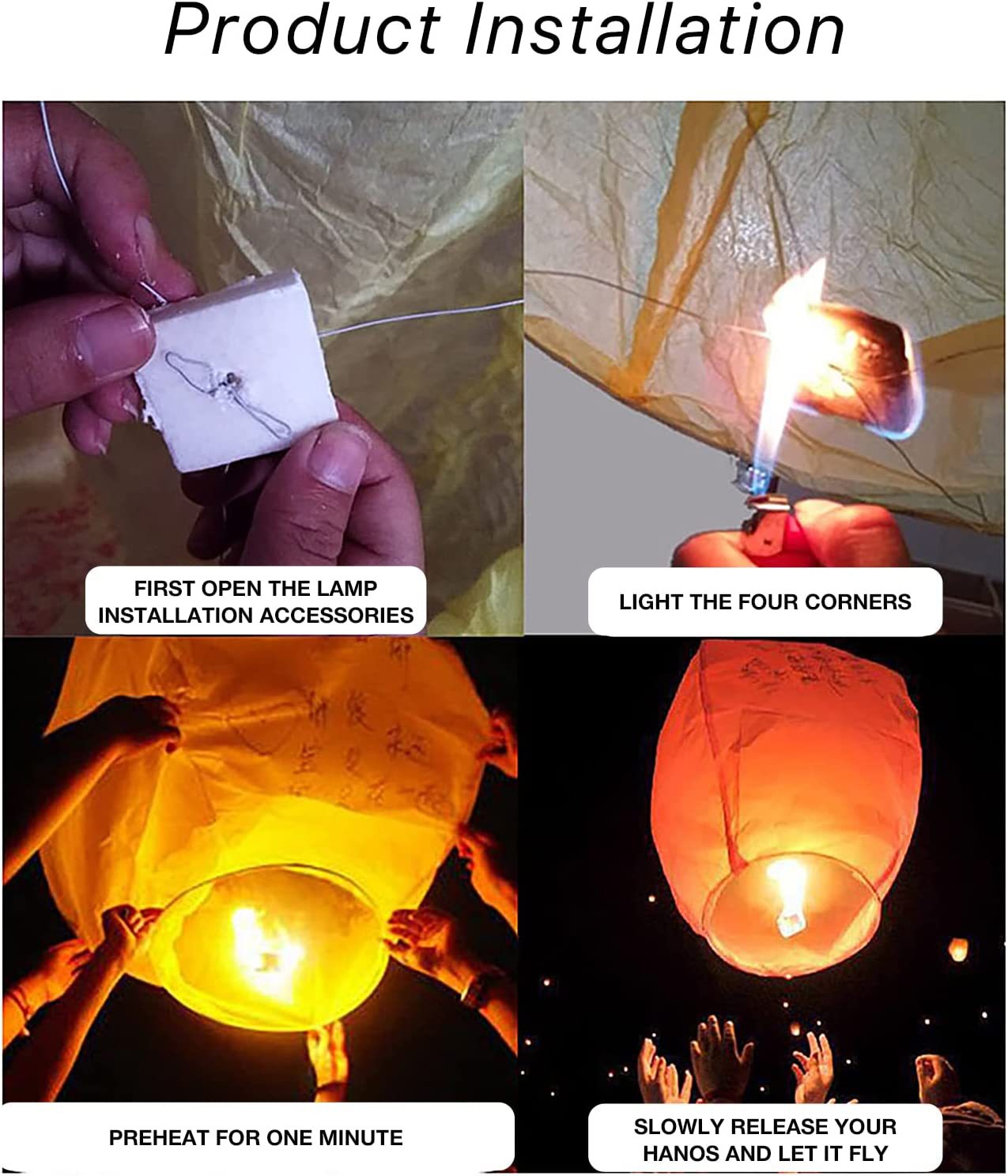 Cross-border Kongming Lantern Chinese Lantern Flame Retardant Wishing Lamp Flame Retardant Wishing Blessing Commemorative Engraving Lamp