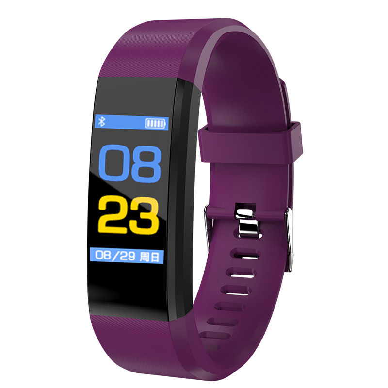 115plus Bluetooth Sports smart bracelet waterproof heart rate meter step adult blood pressure electronic bracelet monitoring cross-border