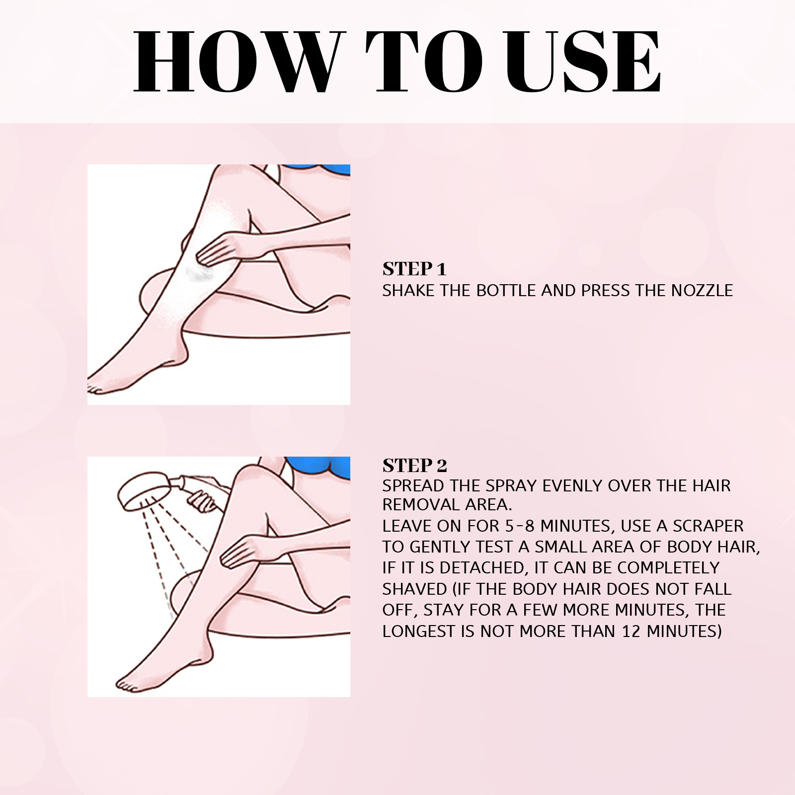 EELHOE honey mousse hair removal spray armpit hair leg hair moisturizing moisturizing foam mild skin-friendly non-irritating