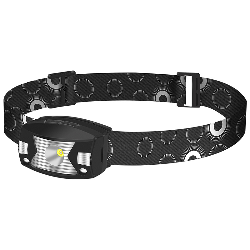 New LED induction headlight USB-C fast charging outdoor waterproof fishing camping running lightweight headlight