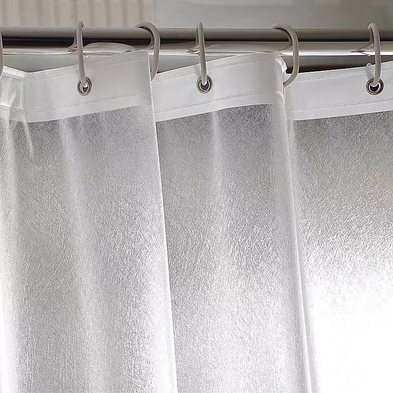 Cross-border explosive bathroom curtain waterproof mildew thickened shower curtain quick-drying transparent partition hanging curtain silk wholesale