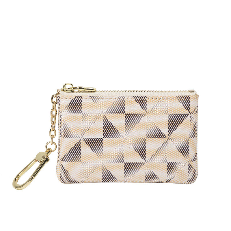 New cross-border coin purse fashion brand creative metal decorative small hanging bag key case simple printed mini card holder