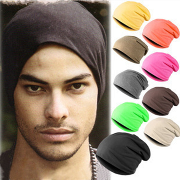 Foreign trade candy color men's Korean fashion pullover hat female turtle hat knitted hat street dance hat can be customized