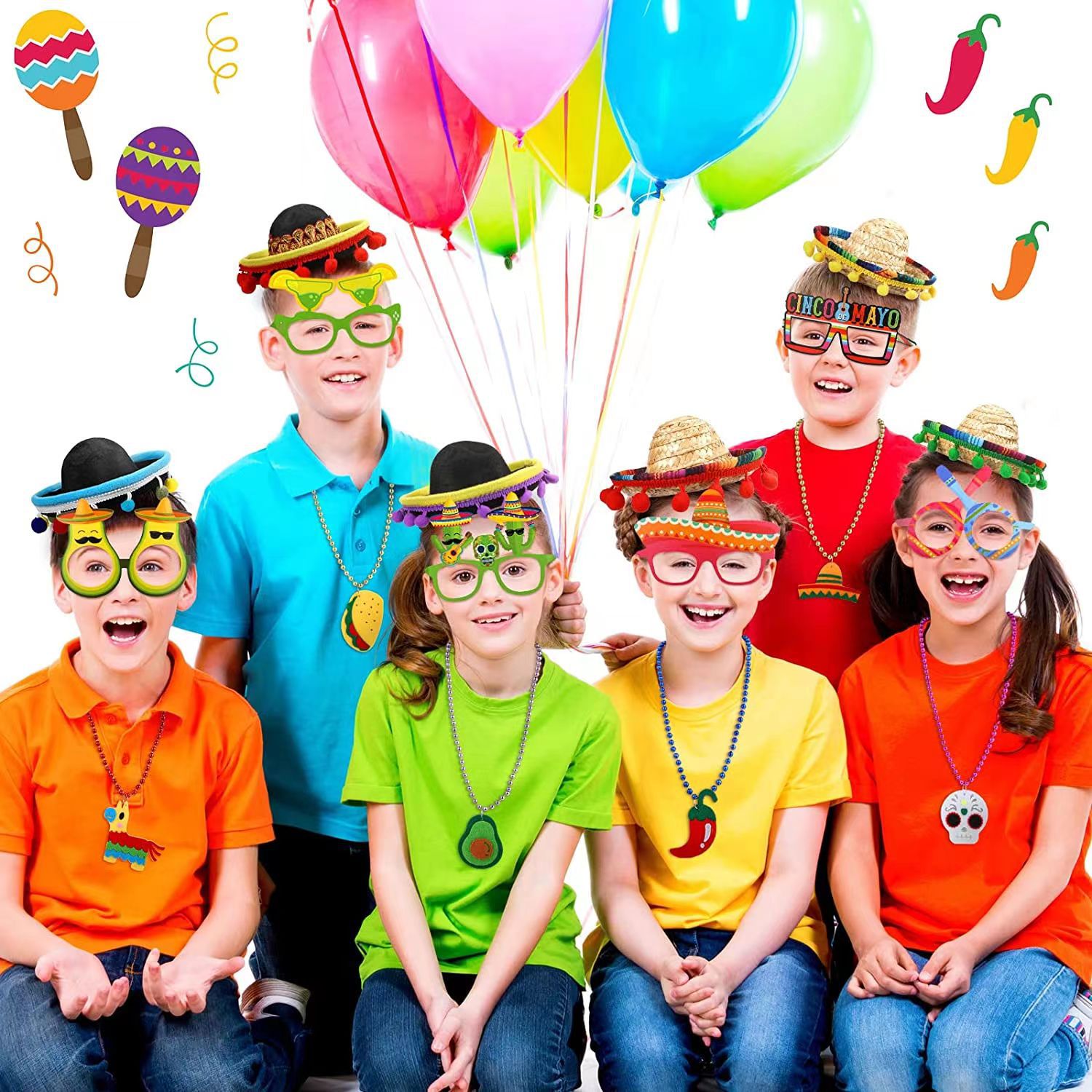 Cross-border Amazon Carnival Halloween Hat Birthday Party Supplies Adult Children Mexican Pet Hat