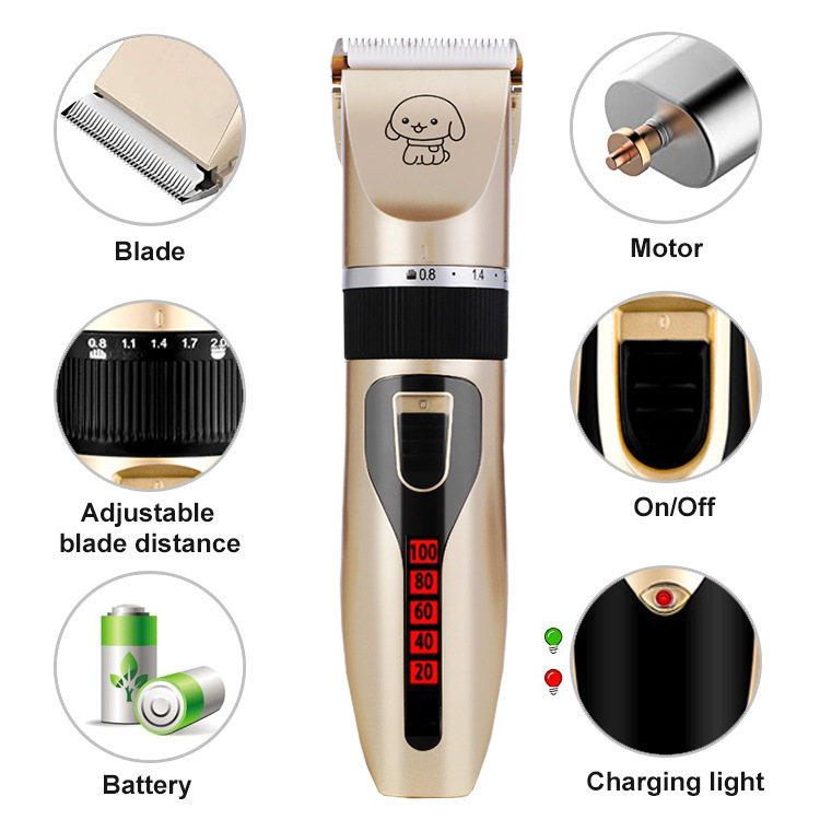 Cross-Border pet hair pusher dog Shaver electric clipper electric clipper cat Clipper hair clipper set