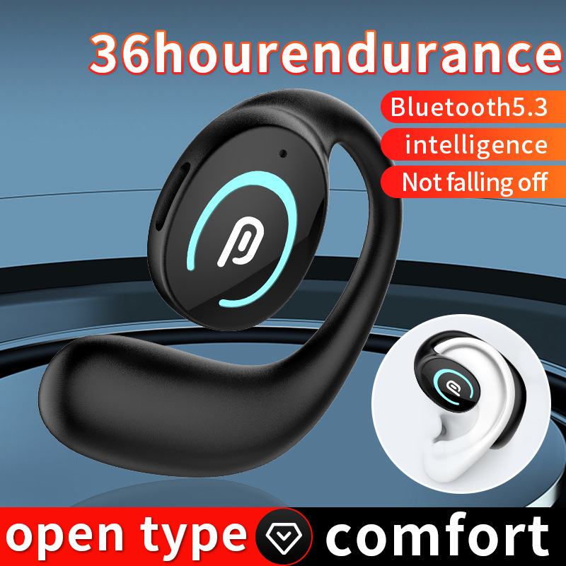 K9 Bluetooth Headset New Ear-hanging OWS External Sound Single-ear Business Sports Wireless Audio Transmission Cross-border Foreign Trade