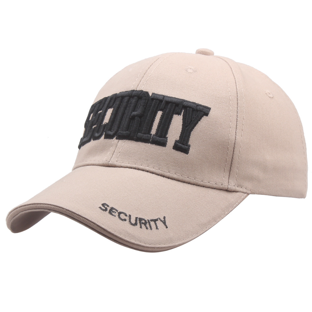 Бейсболка SECURITY с вышивкой, мужская и женская летняя уличная солнцезащитная Кепка, дышащая солнцезащитная Кепка