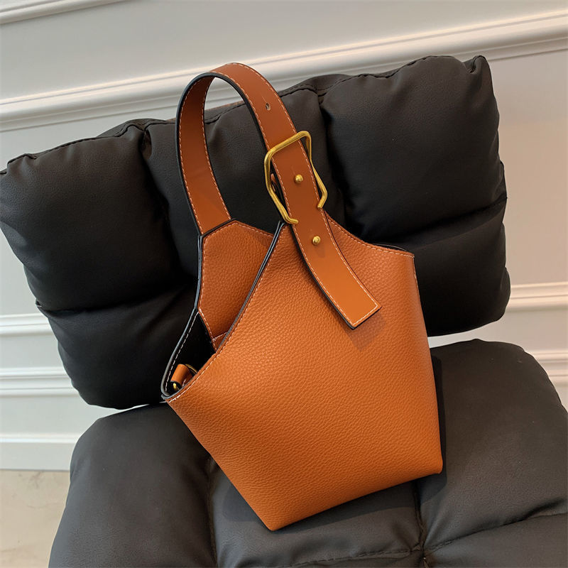 Γυναικεία τσάντα χονδρικής χονδρικής τσάντα εξειδικευμένου σχεδιασμού γυναικεία τσάντα σε αντίθεση χρώματος τσάντα κουβά τσάντα καλαθιού φαγητού_voghion.com