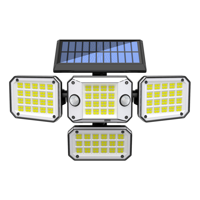 2022 factory New Solar wall lamp outdoor human body induction waterproof courtyard wall lighting small street lamp