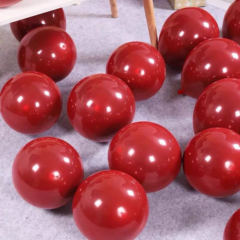Wedding bedroom scene decoration supplies festive double-layer pomegranate red balloon wedding room layout wedding wedding balloon