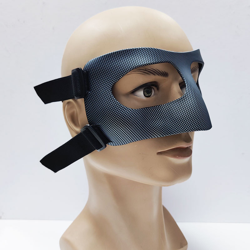 Basketball Anti-Collision Nose Mask Black Adult Men's Football Game Face Mask Sports Protector