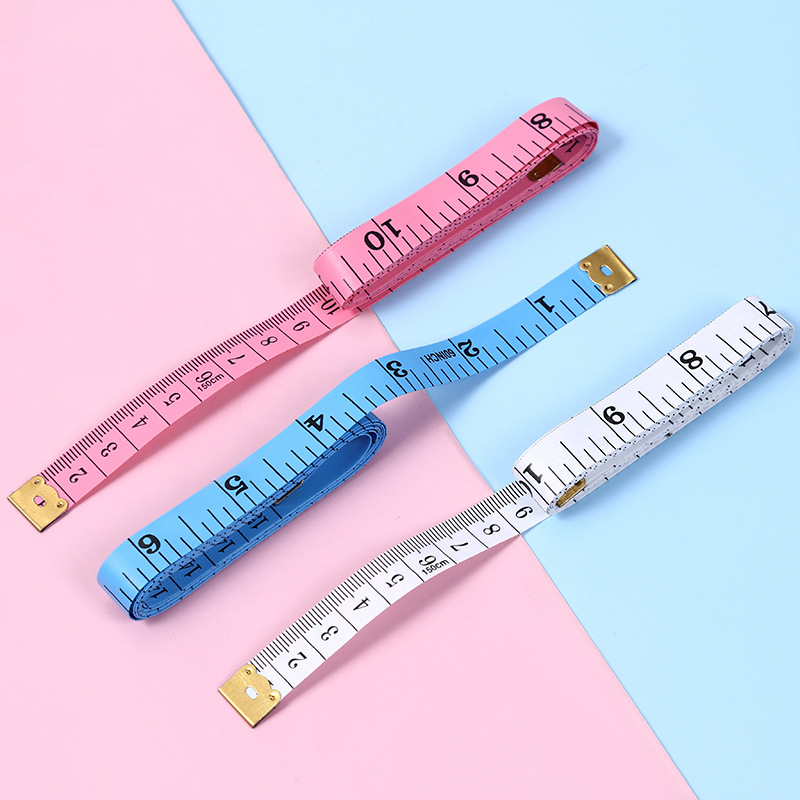 Candy color tailor ruler plastic soft ruler 1.5 m soft ruler measuring clothing tape measuring tool household supplies