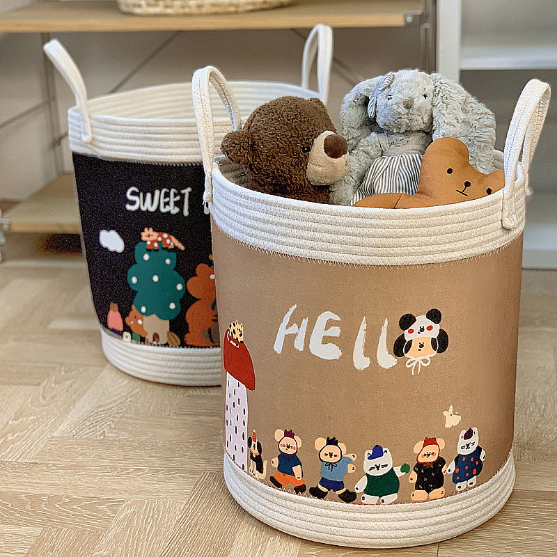 Cartoon children's toy storage basket clothes dirty clothes basket car kindergarten storage basket washable storage bucket wholesale