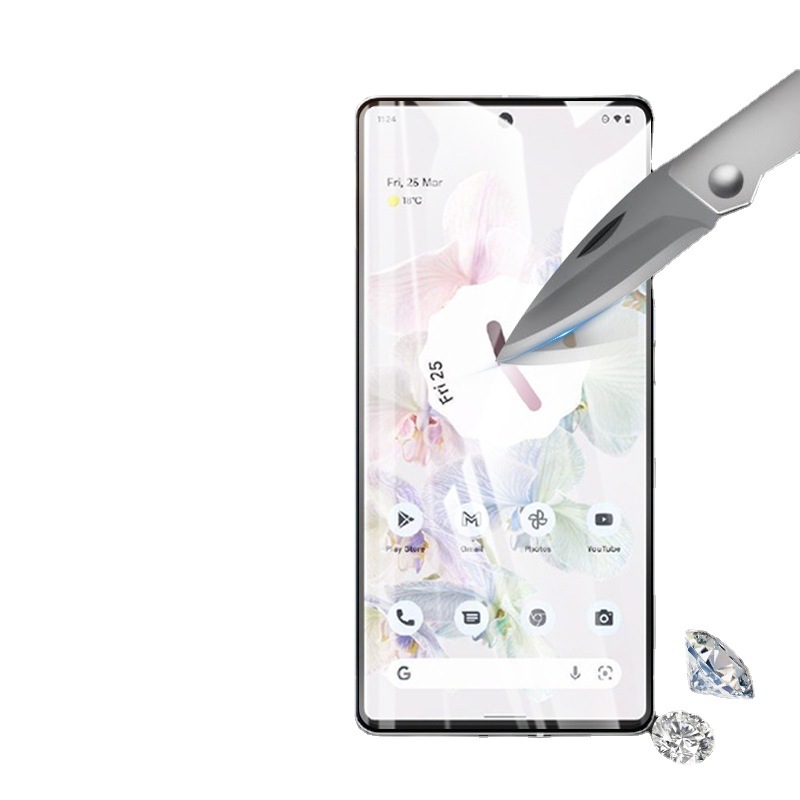For Pixel8 Tempered Film High Aluminum Google 7 Mobile Phone Film Full Screen Screen Printing Lens 8Pro Tempered Protective Film