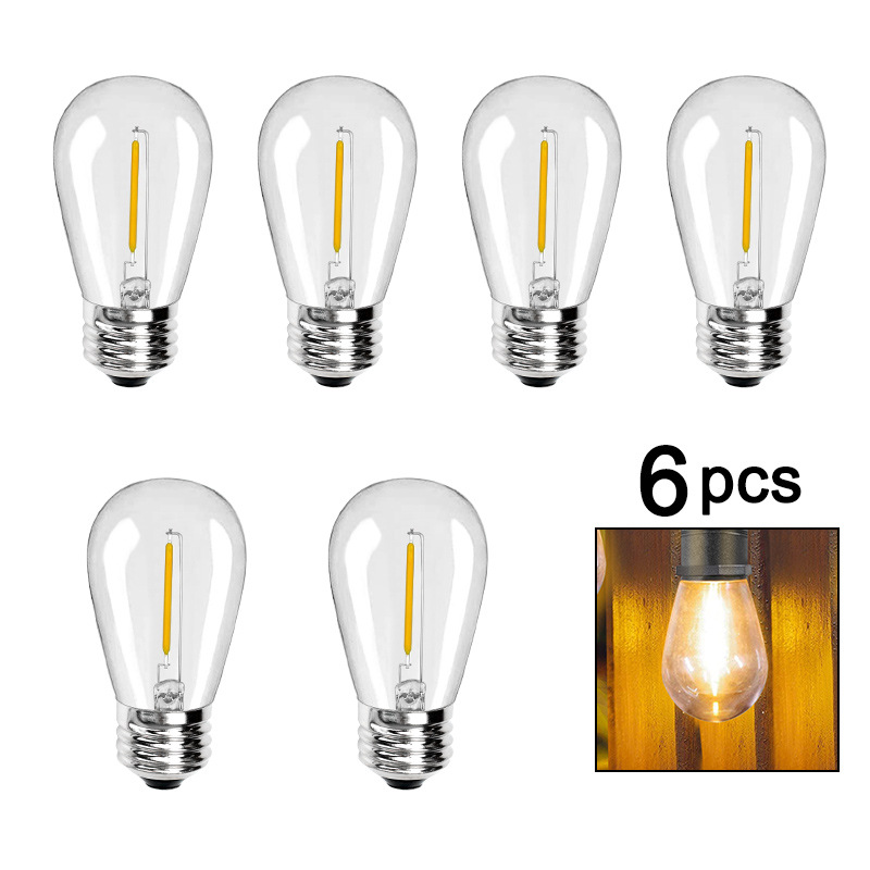 Factory spot G40LED bulb solar light string outdoor waterproof E27 bulb S14 light string E12 bulb