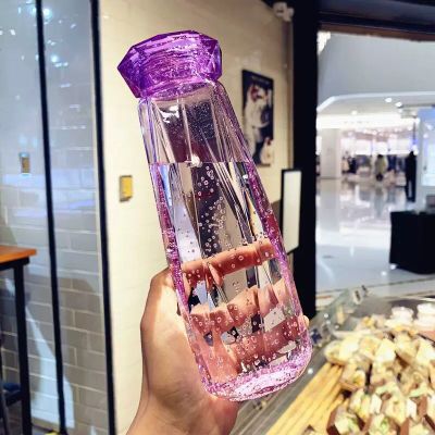 Explosions Internet Celebrity Water Cup ins Cup Colorful Crystal Cup Diamond Cup Gift Cup Creative Prismatic Glass Cup