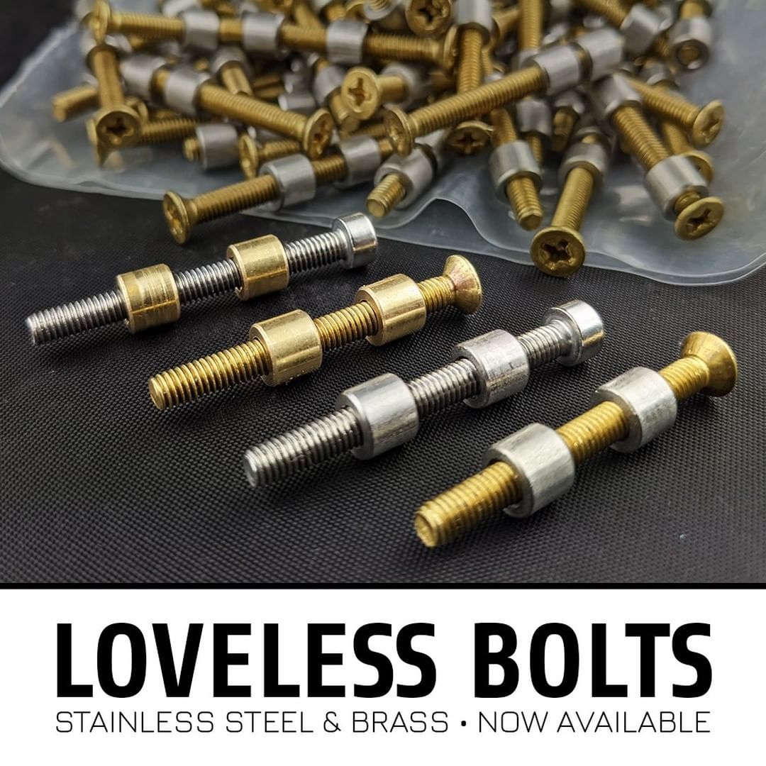 loveless bolts 刀柄鉚釘直刀胚刀柄螺絲對鎖扣 黃銅/不鏽鋼刀柄