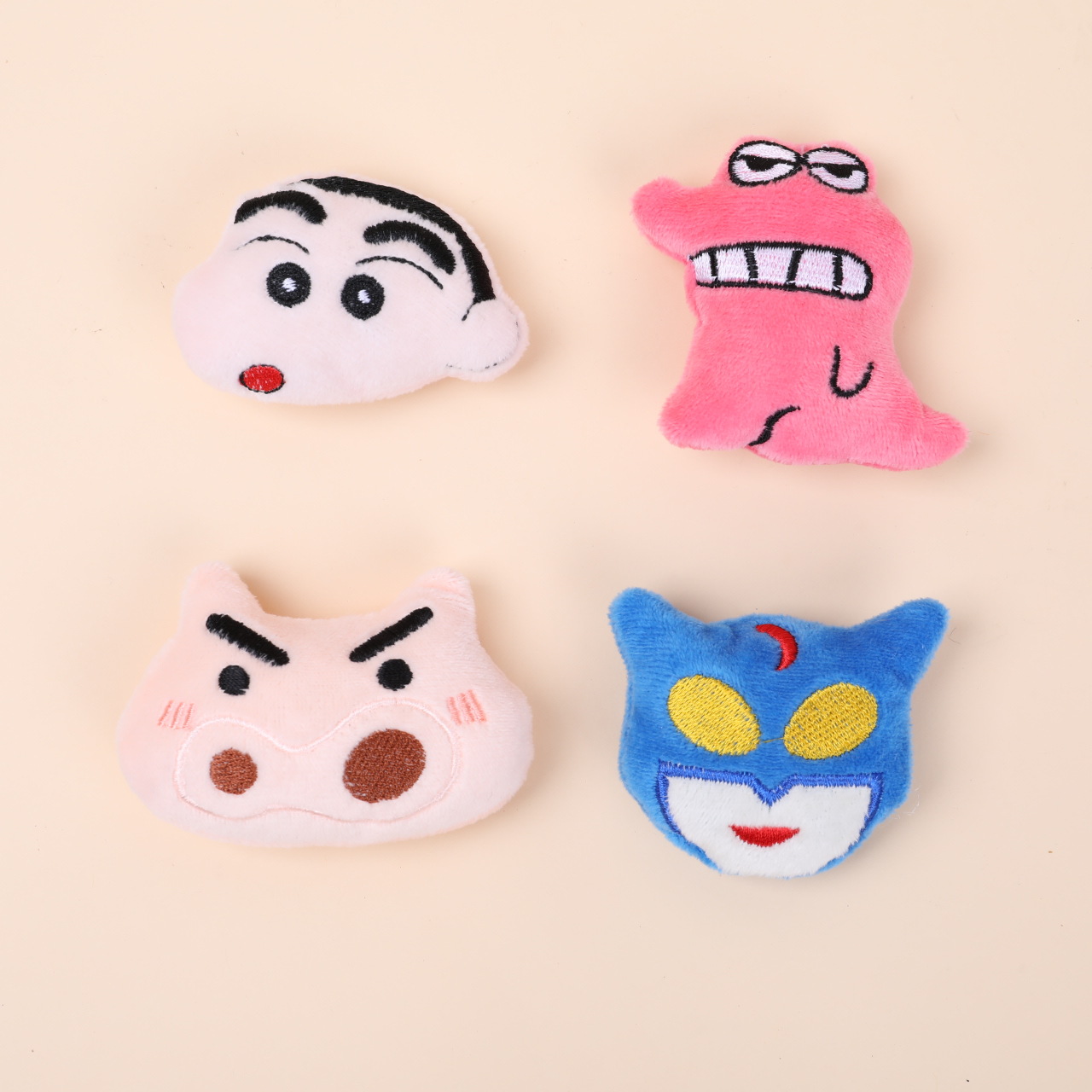 Cartoon Plush Crayon Small New Fat Doodle Left Guard Door Pendant Keychain Clothing Schoolbag Shoes and Socks Crocodile Brooch