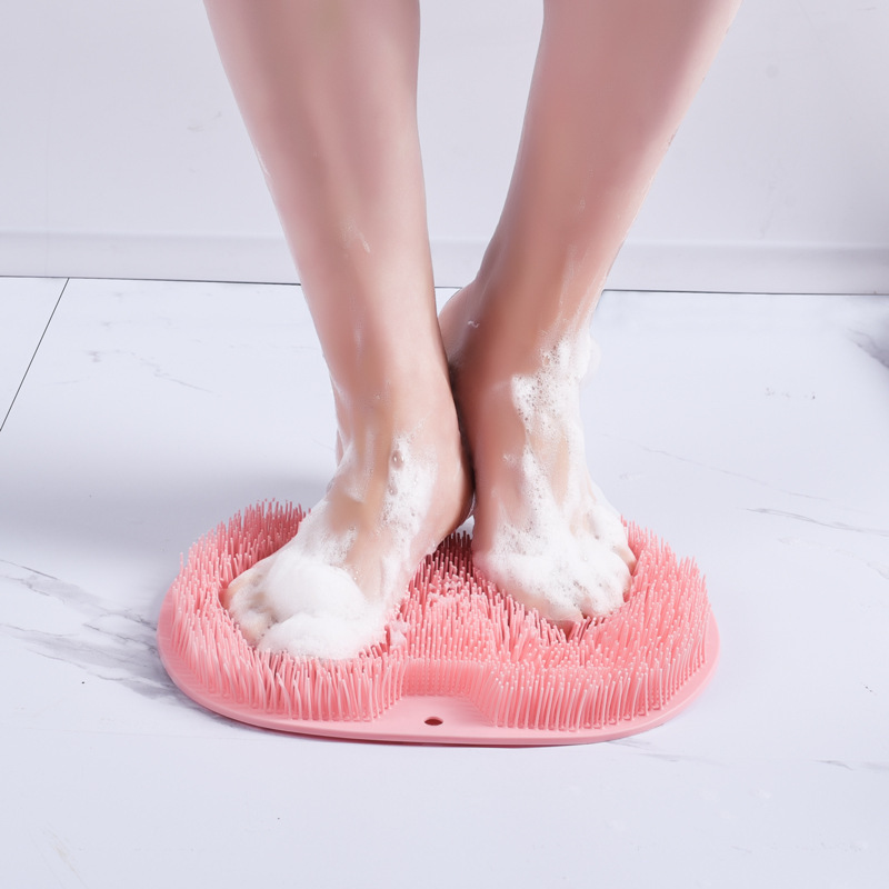 Lazy Back Rubbing Artifact Foot Rubbing Mat Bathroom Bath Brush Multifunctional Foot Rubbing Massage Mat Non-Slip Foot Mat Bath Ball