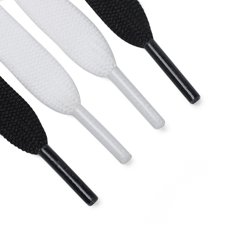 Shoelaces Canvas Shoelaces Single Double Layer Cotton Black White Flat Thick White Shoes Sneakers Shoelaces