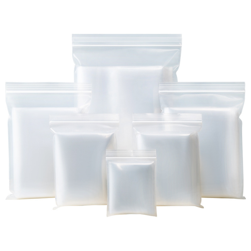 Thickened pe self-sealing bag transparent food sealing bag plastic dustproof storage packaging bag plastic sealing bag wholesale sealing bag
