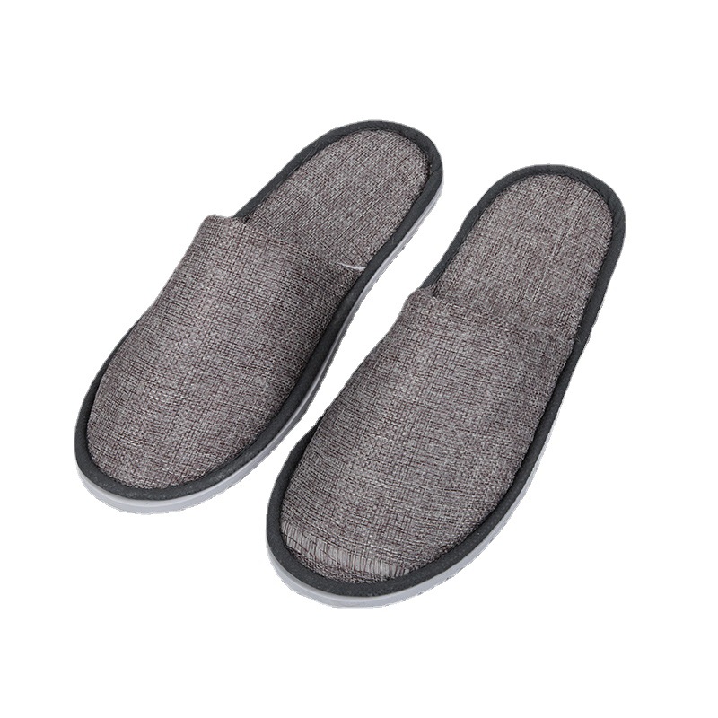 Disposable slippers wholesale hospitality five-star Hotel beauty salon hotel homestay travel non-slip linen slippers