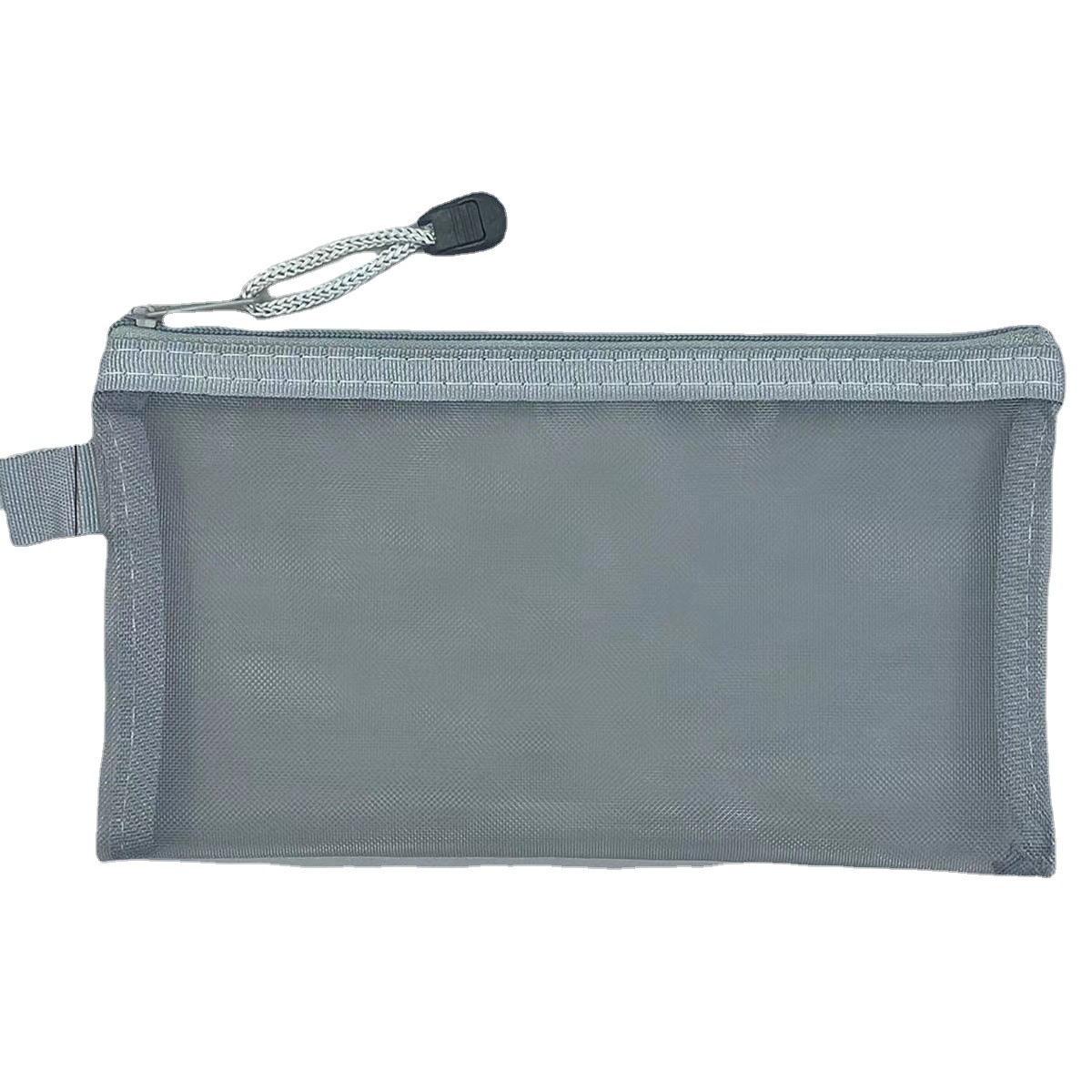 Simple transparent mesh pen bag storage bag for students examination portable pen bag large capacity stationery bag wholesale