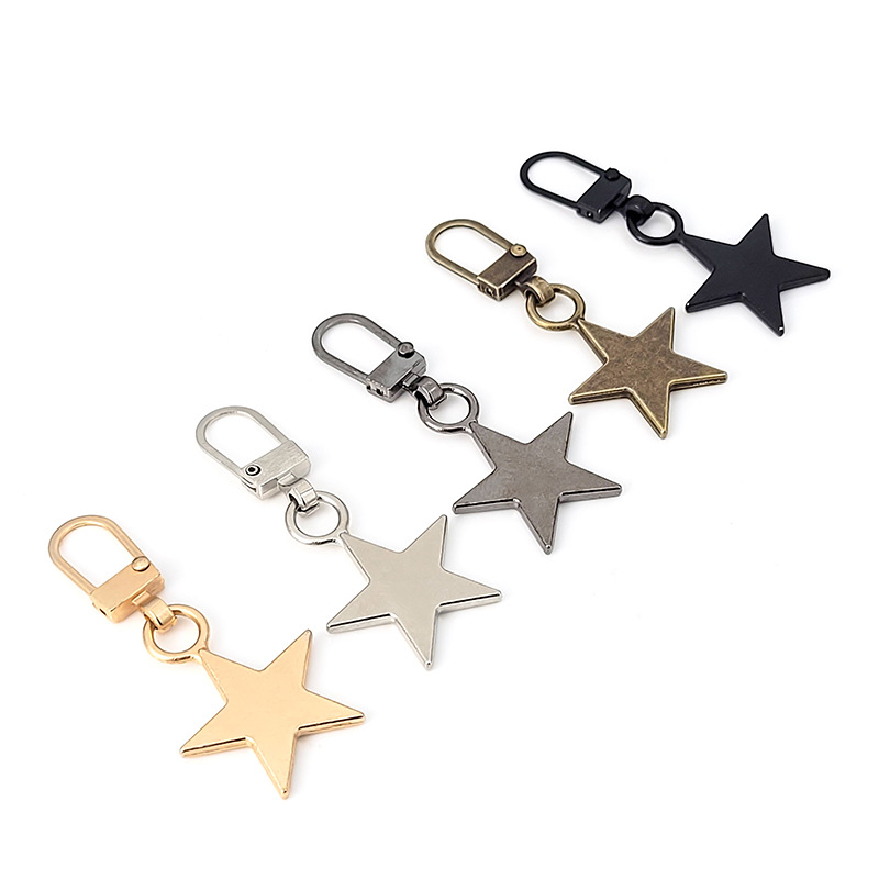 Metal zipper pull tab small hole detachable replacement bag shoes clothes zipper pull accessories repair artifact