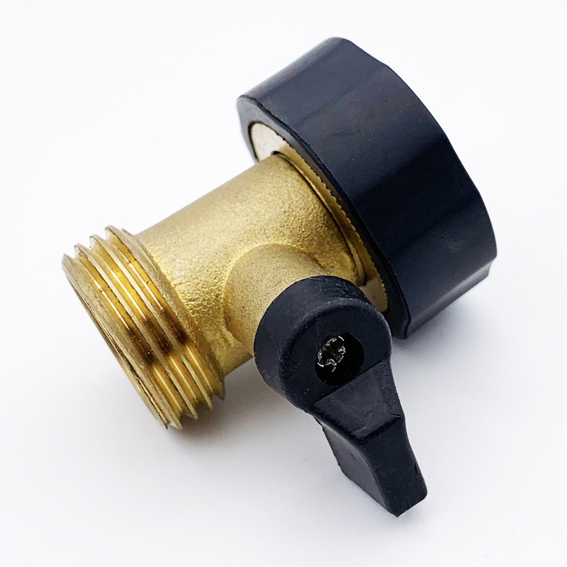 Amazon Hot Sale All Copper Garden Single Pass Ball Valve Garden Hose Connector Garden 3/4 Shutdown Valve Straight Through