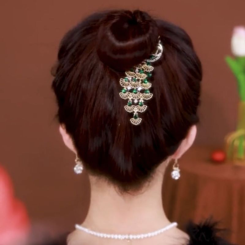 ファッショナブルなヘアクリップカラフルなエナメルラインストーンの装飾|undefined