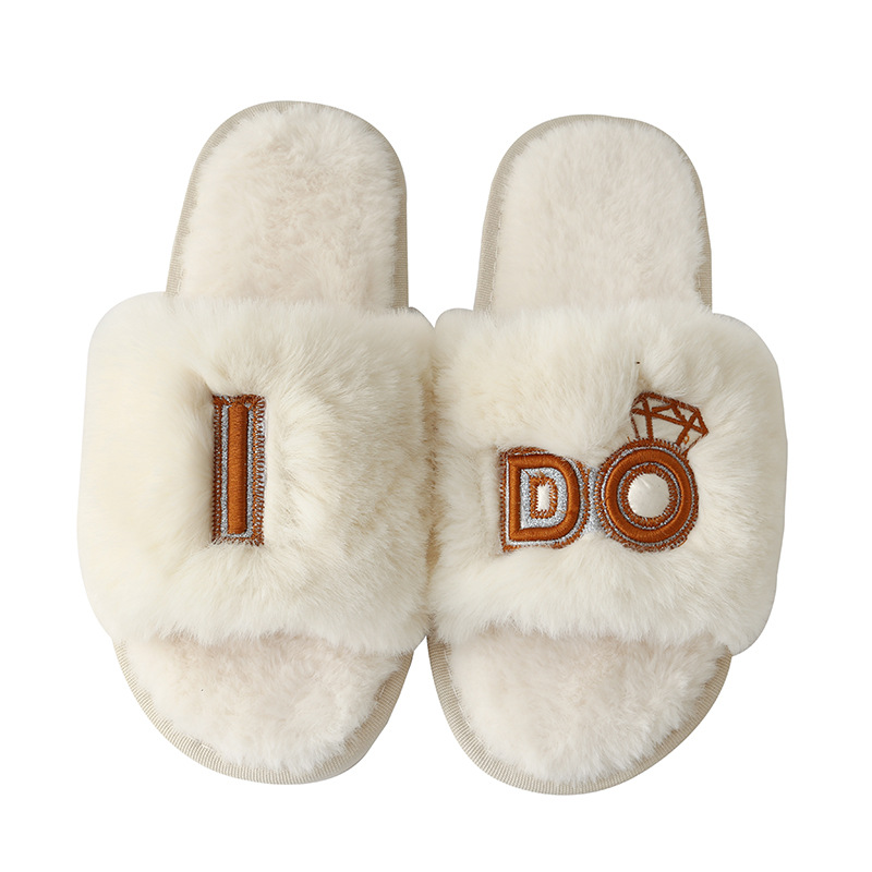 Mao Mao slippers women's plush slippers Amazon cross-border ido indoor leisure warm cotton slippers manufacturers