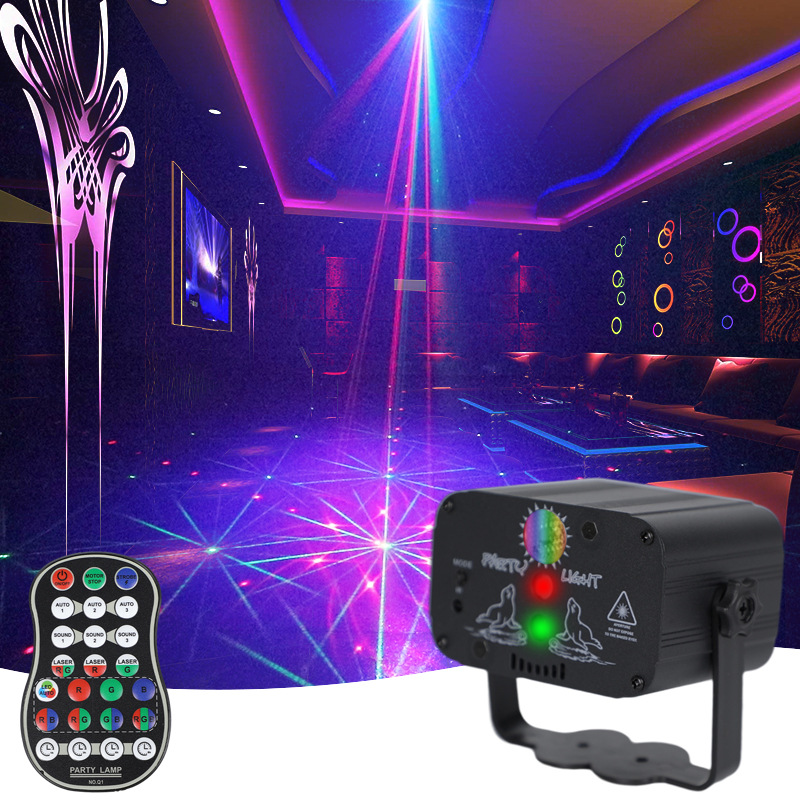 Wholesale home led mini laser light ktv living room party portable car decoration projection atmosphere spotlight