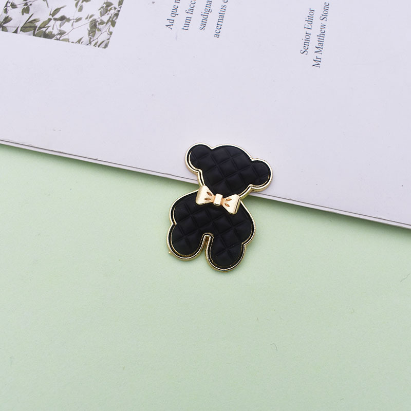 New Bear diy Phone Case Beauty Accessories Handmade Accessories Creative Paint Metal Collar Tie Bear ins Hair Accessories