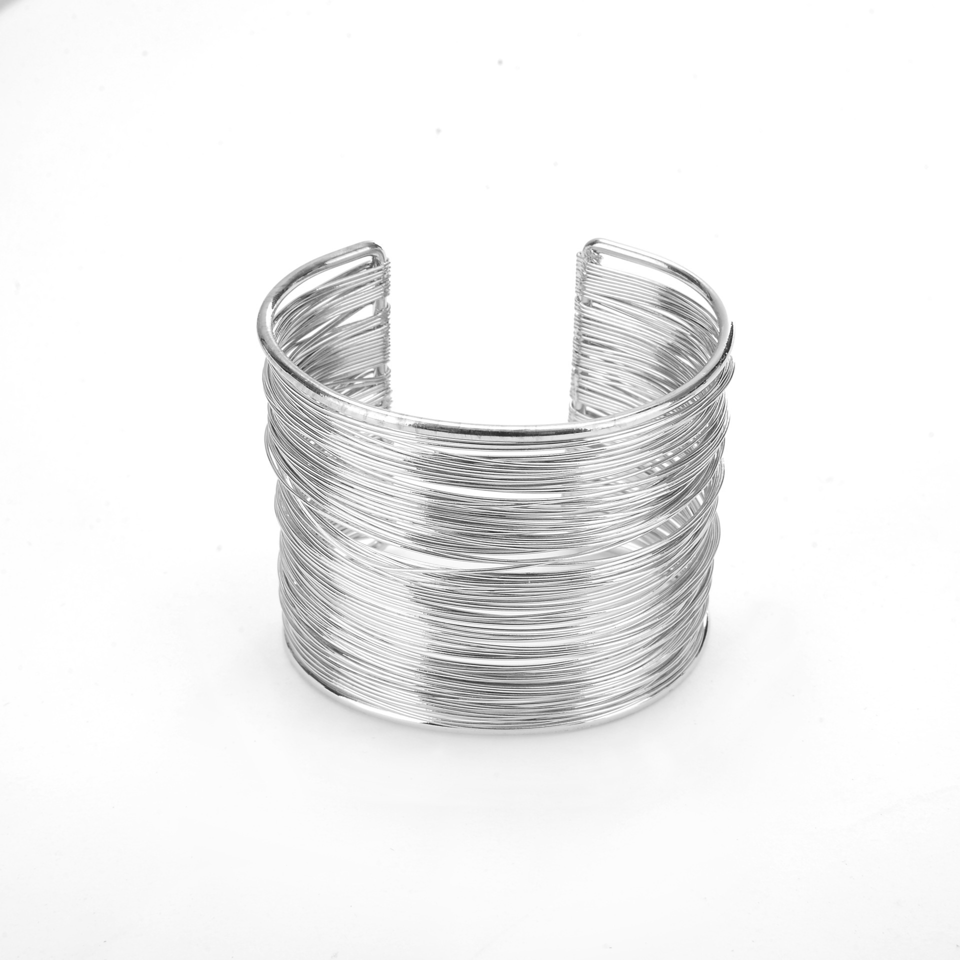 European and American jewelry fashion New exaggerated personality open wire bracelet factory direct a generation of hair