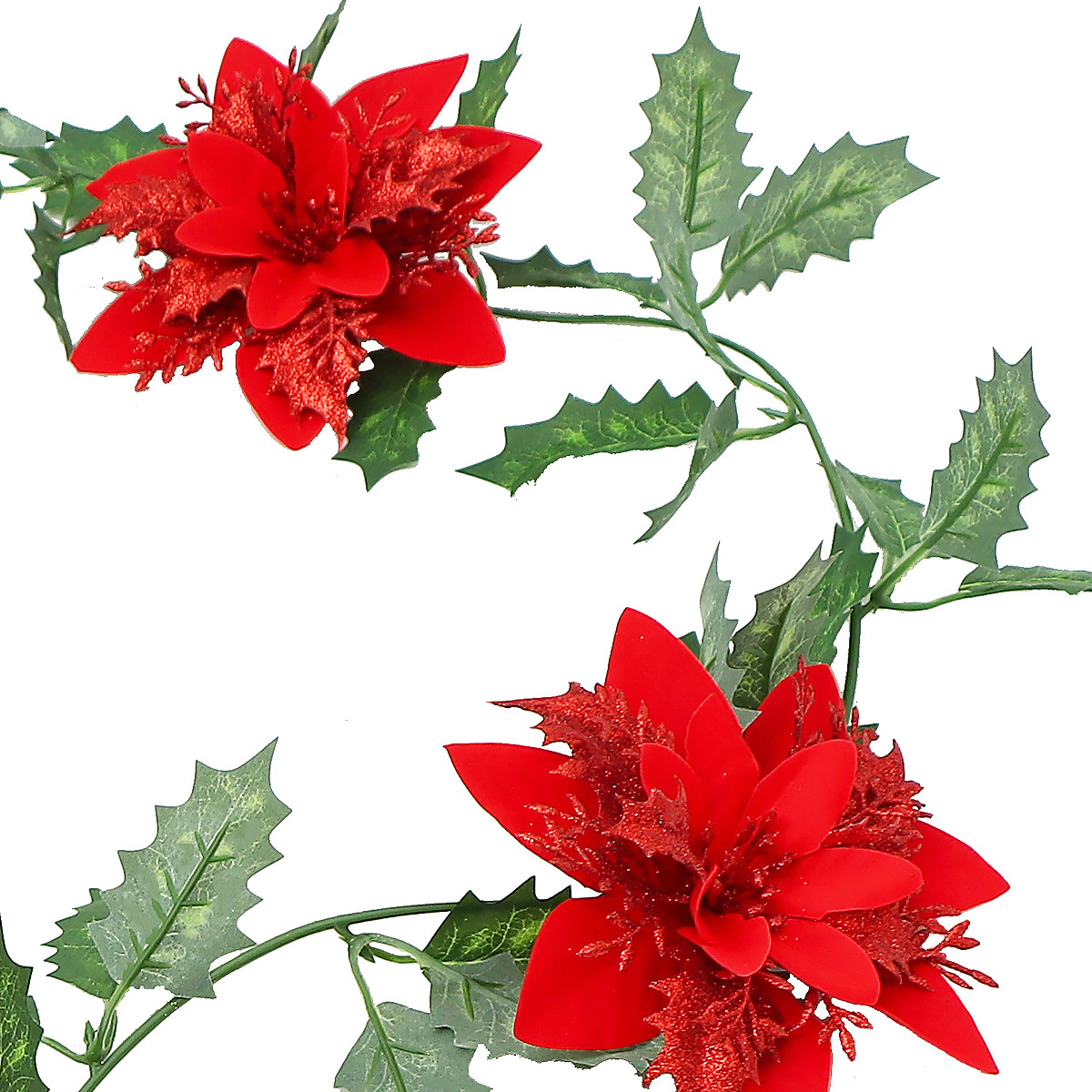 Simulation Christmas rattan decoration wall hanging new Christmas decoration Garland atmosphere layout Christmas red fruit Rattan