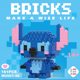 Cute cartoon animation girl puzzle assembled micro diamond small particles building blocks puzzle children's gift wholesale stall