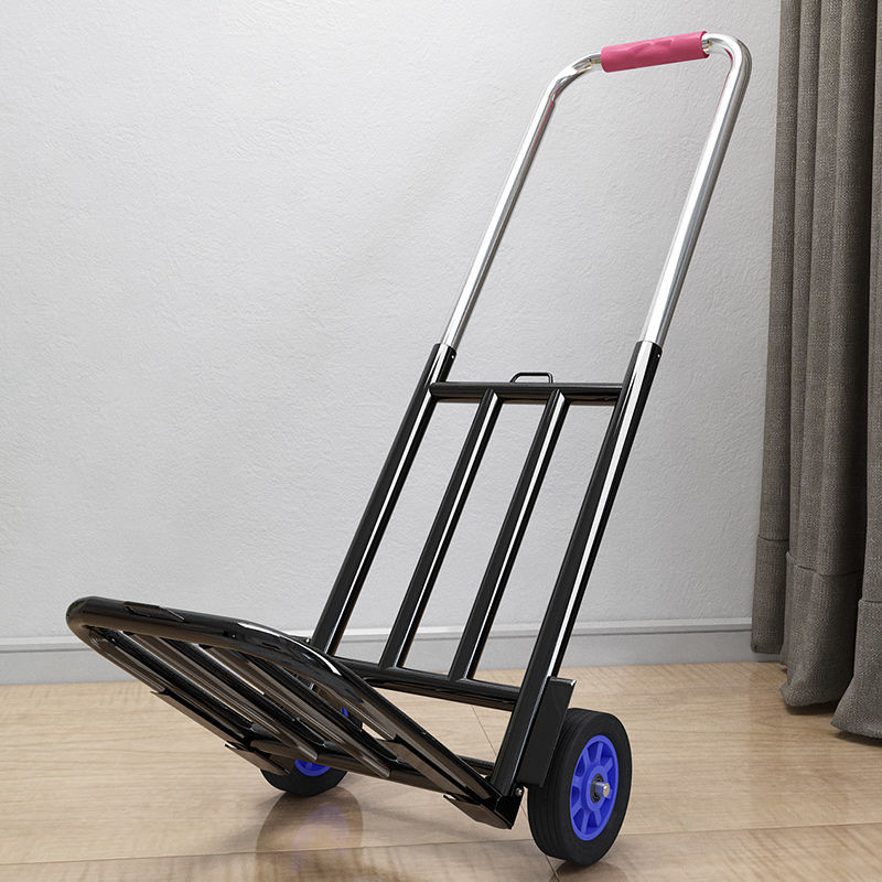 Small Trolley folding household shopping trolley light portable shopping trolley luggage handling trolley wholesale