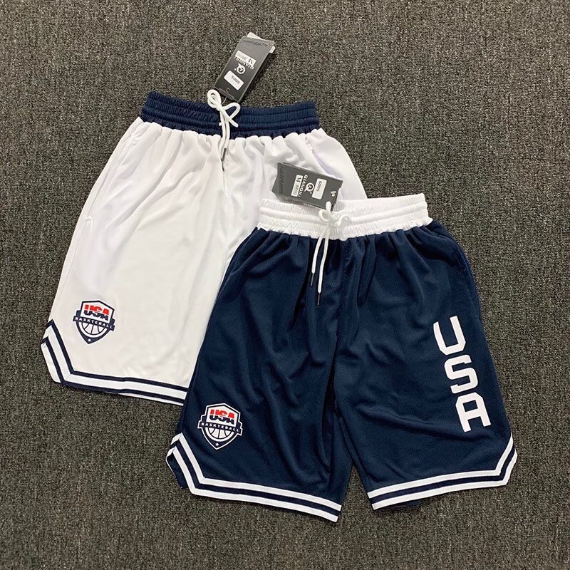 Sports Pants Men's Summer American Basketball Shorts Durant USA Team Wade But Knee Training Running Quick Dry