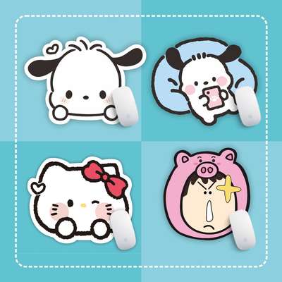 Cartoon Hello kitty mouse pad little Kui cute anime little mouse pad Pacha dog ins girl keyboard pad