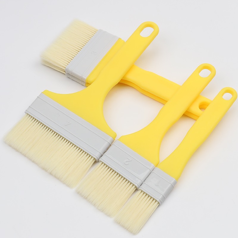 Imitation wool brush soft hair paint coating brush plastic handle water paint brush seamless soft hair brush baking barbecue brush