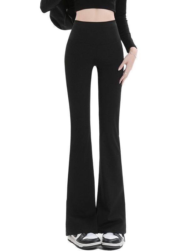 Women's flared pants autumn and winter New Korean style women's 2023 high waist high elastic outer wear casual pants Barbie drape leggings fashion