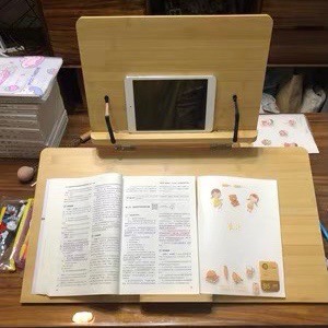 Bamboo Hollow-out Lintie Rack Brush Copybook Rack Calligraphy Reading Rack Bamboo Bookshelf Watch Bookshelf Wholesale