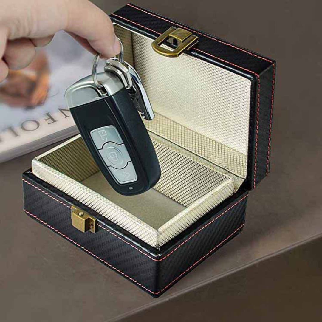 Новый небольшой размер углеродного волокна шаблон RFID Экранирование коробка автомобиля ключ сигнал Экранирование коробка мобильного телефона сигнал Экранирование коробка