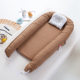 Hemei Cotton Solid Color Pillowless Folding Baby Nest Portable Baby Bed Bionic Full Release Travel Baby Bed