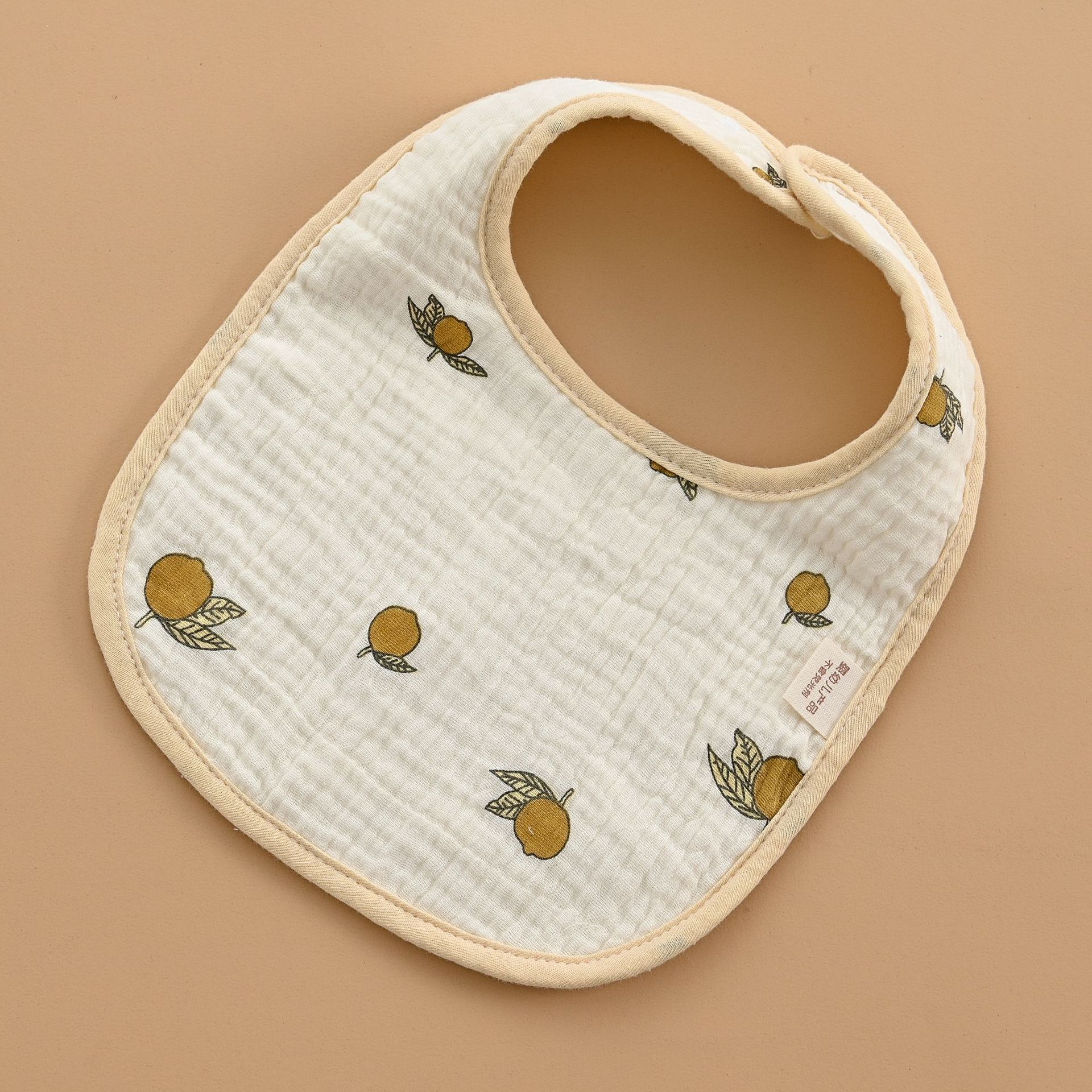Bib baby saliva towel cotton six-layer gauze U-shaped bib baby anti-spitting bib 0-3 years old newborn towel