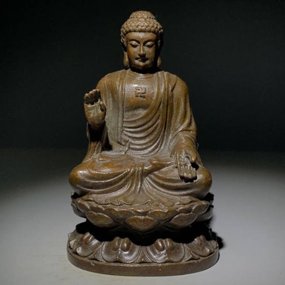 Sakyamani Buddha statue decoration antique collection vintage home decoration decoration Buddha Buddha desktop decoration