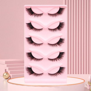 DINGSEN False Eyelashes Cross-border Stable Supply Thick Cat's Eye Leaning Eyelashes Europe and the United States 5 to 10 pairs of eyelashes