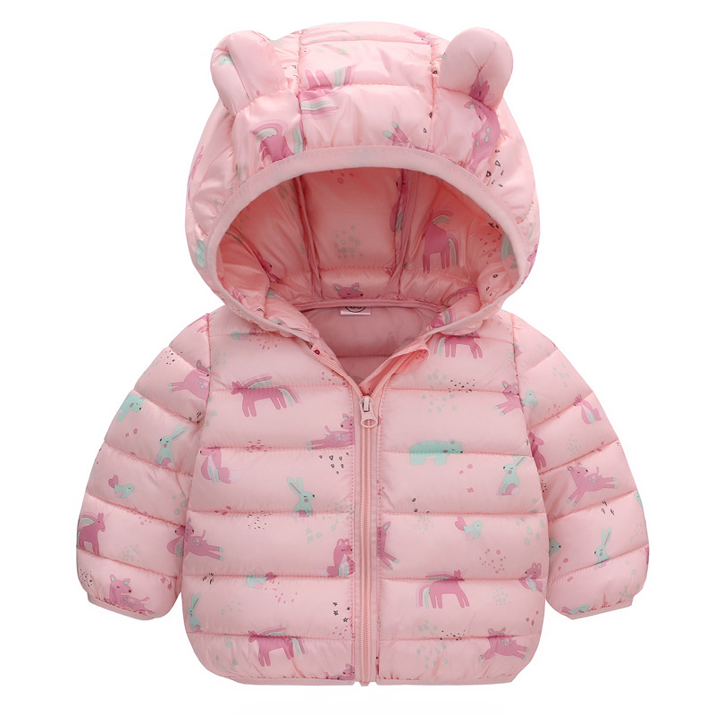 Baby cotton-padded jacket autumn and winter infant cotton-padded jacket coat cartoon ear top cotton-padded jacket cotton-padded jacket cotton-padded jacket