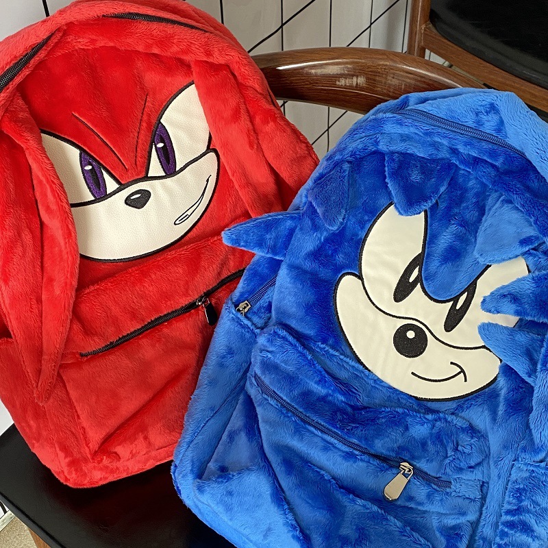 2023 New Large Capacity Student Schoolbag Sonic Kid Hedgehog Mouse Backpack Couple Backpack
