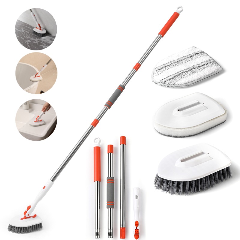 Cross-border new bathroom cleaning brush floor brush floor seam bathtub brush bathroom shower tile brush sponge brush